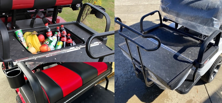 Rear-facing, FLIP-FLOP Seat Kits with Storage Compartment